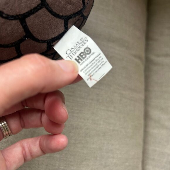 Game of Thrones Dragon egg plush New deadstock HBO 2013 brown 6" collectible - Picture 9 of 11